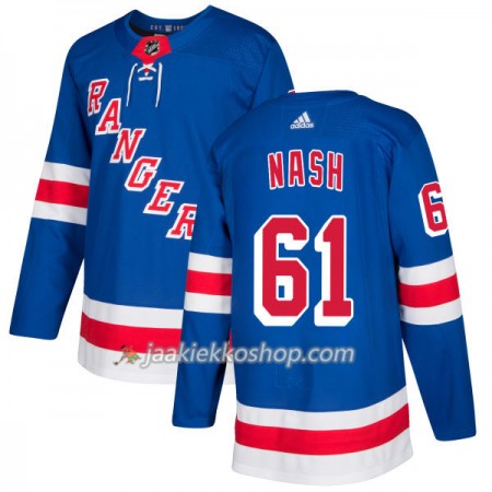 Miehille NHL New York Rangers Pelipaita Rick Nash 61 Adidas 2017-2018 Royal Authentic